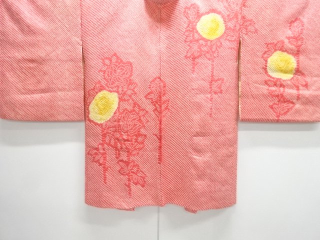 JAPANESE KIMONO / ANTIQUE HAORI / SILK / ALL SHIBORI / FLOWER